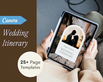 Digitaler Hochzeitsplaner, druckbarer Hochzeitsplaner, bearbeitbarer Hochzeitsplaner, Canva-Hochzeitsvorlage, druckbarer Hochzeitsplaner 25+ Seiten