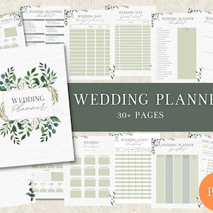 Printable Wedding Planner , Printable Wedding Planner Kit, Wedding Binder Template, Wedding Planning Book, Wedding Planner Organizer, PDF