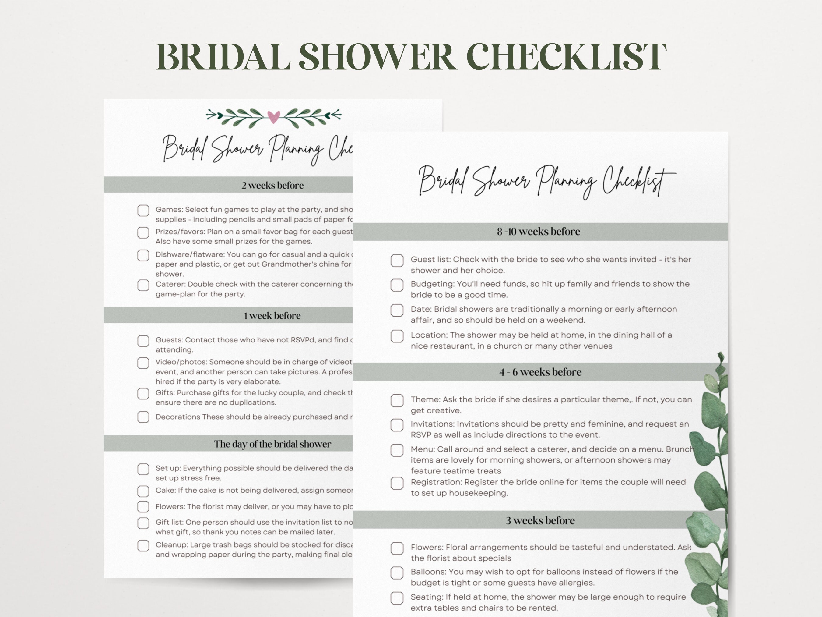 Printable Wedding Planner, Simple Wedding Planner Checklists ...