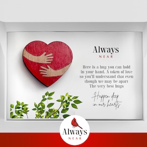 Knuffel Hart Token - Sympathie Gift, Remembrance, Familie Verlies, Sympathie Gift, Verdriet, Pocket Token, Angelversary, Condoleance gift,