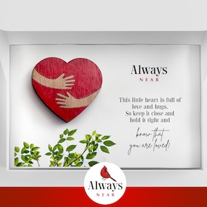 Knuffel Hart Token - Sympathie Gift, Remembrance, Familie Verlies, Sympathie Gift, Verdriet, Pocket Token, Angelversary, Condoleance gift,
