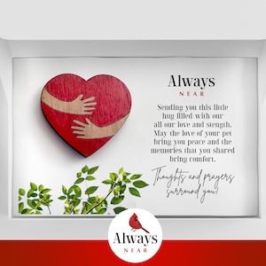 Knuffel Hart Token - Sympathie Gift, Remembrance, Familie Verlies, Sympathie Gift, Verdriet, Pocket Token, Angelversary, Condoleance gift,