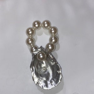 Oyster shell hand-crafted bottle charm