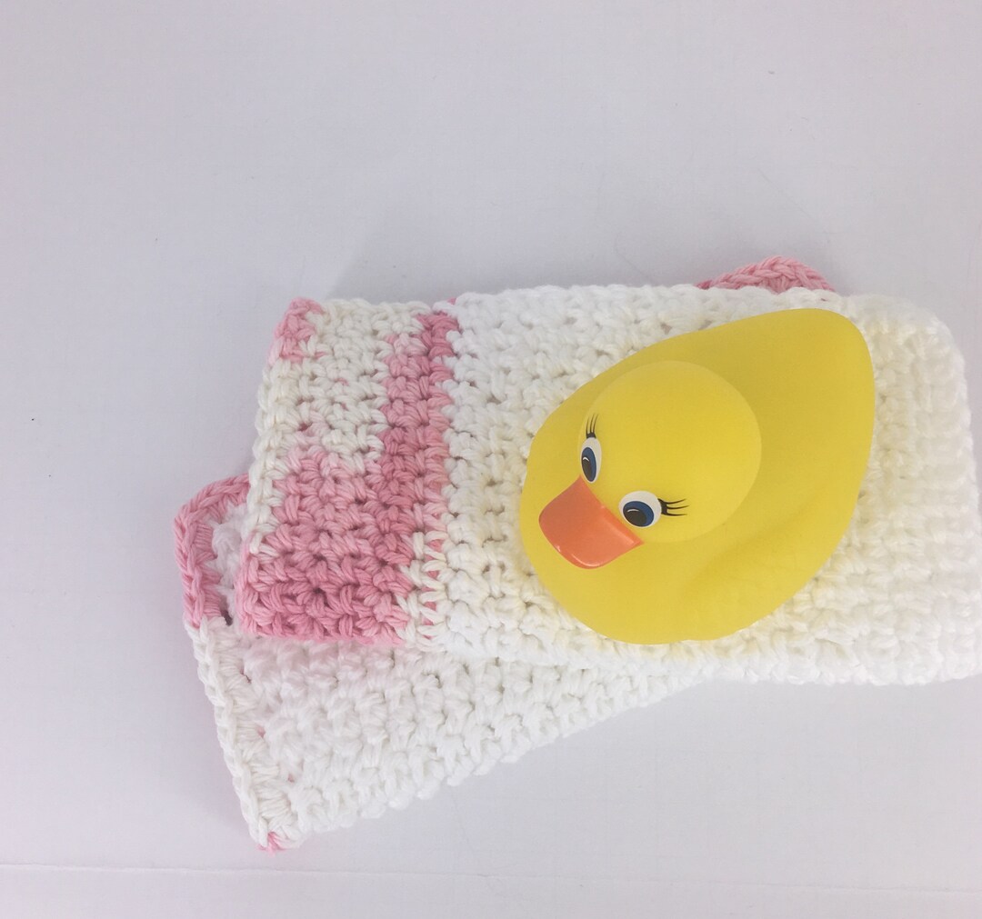 2 Crochet Baby Washcloths Cotton Washcloths Infant Bath Cloth Organic Crochet Baby Washcloth Eco