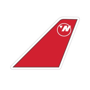 Northwest Airlines - Northwest Airlines Sticker - Vintage Aviation - Airplane Stickers - Airline Stickers - Airplane Decal - Boeing 757