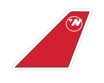 Northwest Airlines - Pegatina de Northwest Airlines - Aviación clásica - Pegatinas de aviones - Pegatinas de aerolíneas - Calcomanía de avión - Boeing 757