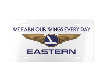 Eastern Airlines / Alas de Eastern Airlines / Placa personalizada / Matrícula / Aerolínea vintage / Regalos de piloto para hombres / Regalo de piloto / Aviación