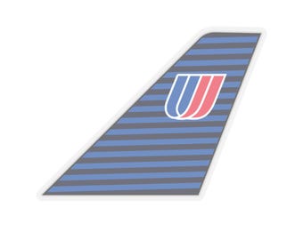 United Airlines - Pegatina de United Airlines - Aviación clásica - Pegatinas de aviones - Pegatinas de aerolíneas - Calcomanía de avión