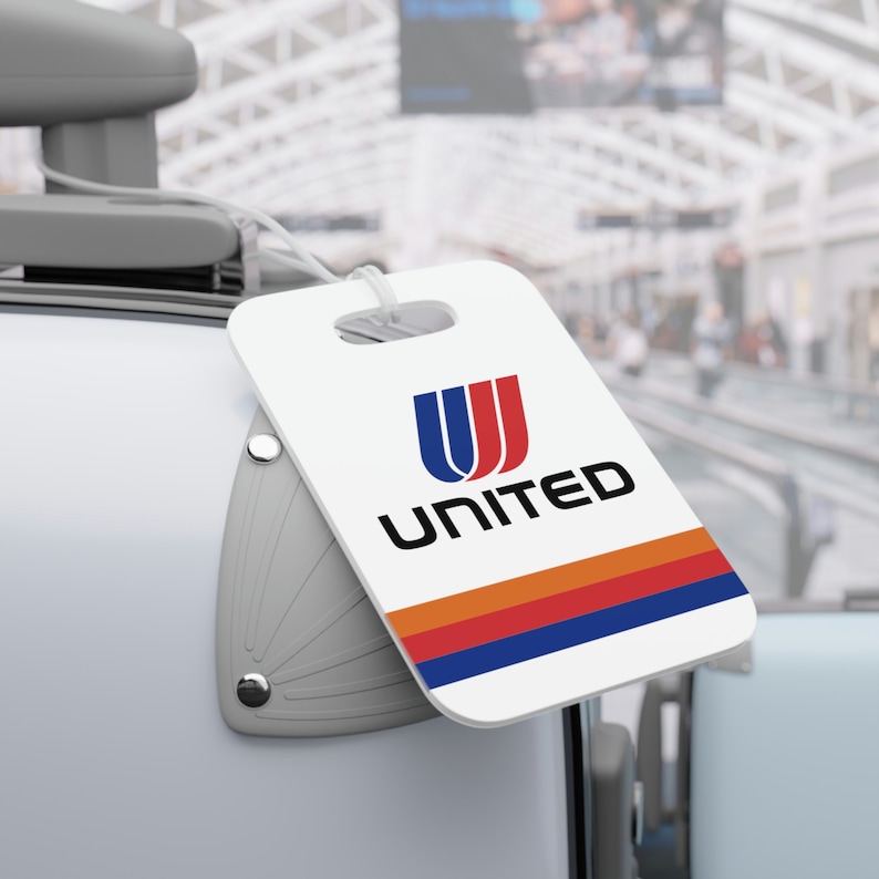United Airlines / Luggage Tag / Bag Tag / Travel Tag / Pilot Bag Tag