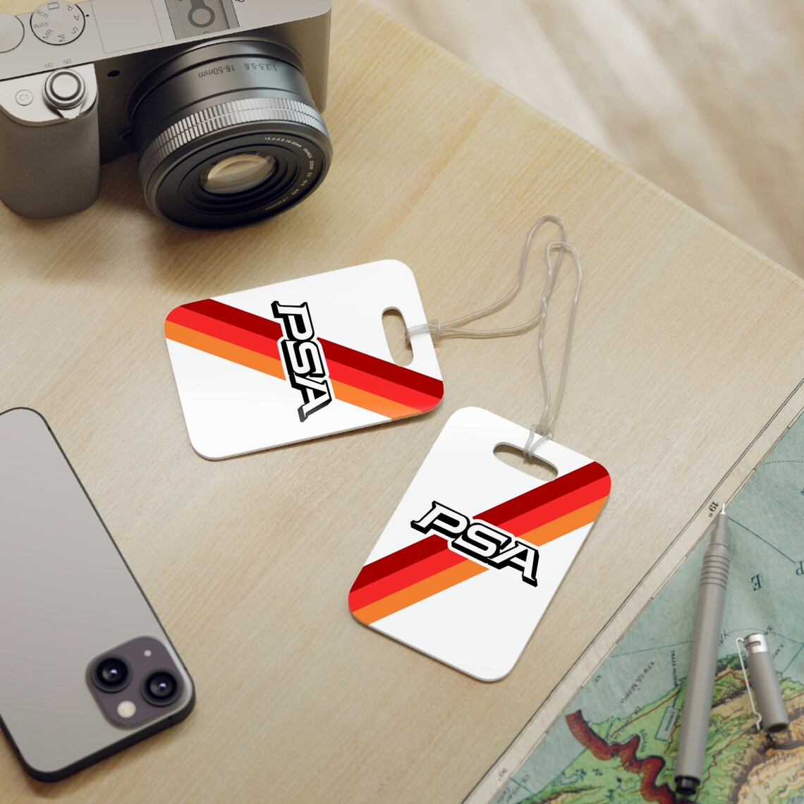 Pacific Southwest Airlines / Luggage Tag / Bag Tag / Travel Tag / Pilot