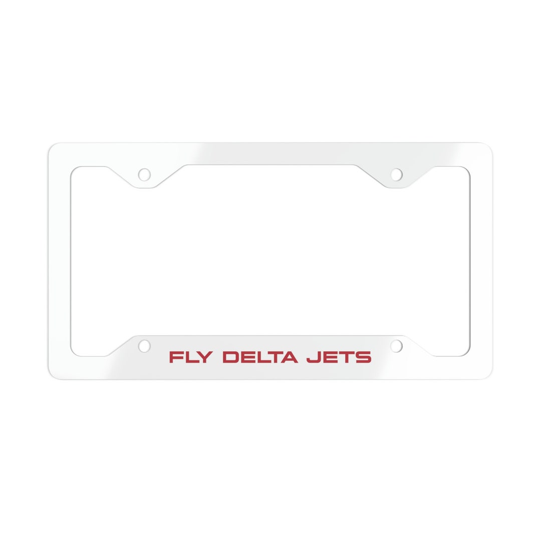 Delta Air Lines / Retro License Plate / Retro License Plate Frame / Vintage Airline / Pilot