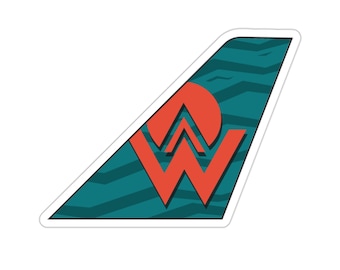 America West Airlines - Calcomanía de America West Airlines - Aviación clásica - Calcomanías de aviones - Calcomanías de aerolíneas - Calcomanía de avión - 757