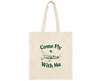 Bolsa de avión / Bolsa de lona para avión / Bolsa de moda / Bolsa estética / Bolsa de viaje bonita / Regalo para piloto / Bolsa