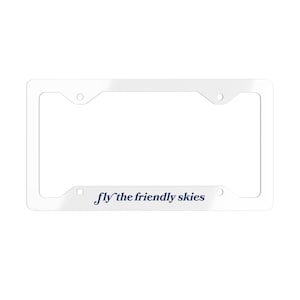 United Airlines / Retro License Plate / Retro License Plate Frame / Vintage Airline / Pilot Gifts / Airline Collectibles / Vintage Aviation