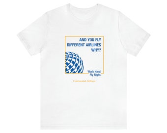 Continental Airlines, Camiseta vintage, Regalo de piloto, Aviación vintage, Aviación clásica, Regalo de aviación vintage, Regalo de piloto, Aerolíneas retro