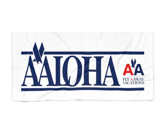 American Airlines / Aviación vintage / Toalla de playa vintage / Toalla de playa retro / Aerolínea vintage / Regalos para pilotos de aerolíneas / Toalla de playa / Piloto