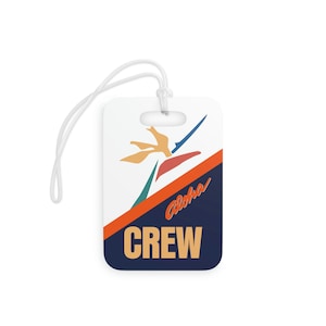 Aloha Airlines / Crew Luggage Tag / Bag Tag / Travel Tag / Pilot Crew Tag / Retro Aviation / Vintage Travel Tag / Hawaiian Vacation / Aloha