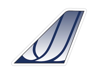 United Airlines - Pegatina de United Airlines - Aviación clásica - Pegatinas de aviones - Pegatinas de aerolíneas - Calcomanía de avión - Boeing 757 - Avión