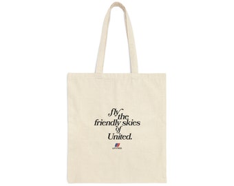 United Airlines / Bolsa de lona / Bolsa de tela / Aviación vintage / Aviación retro / Piloto femenino / Regalo para piloto / Regalo para piloto / Bolsa vintage