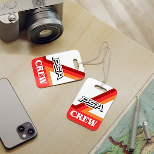 Pacific Southwest Airlines / Crew Luggage Tag / Bag Tag / Travel Tag