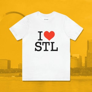 I Love St. Louis, St. Louis Shirt, St. Louis T-shirt, St. Louis Tee, STL Shirt, Missouri Shirt, Missouri T-shirt, Retro Shirt, Cute Shirt