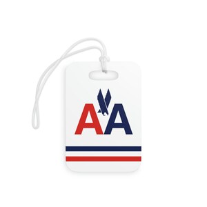 American Airlines / Luggage Tag / Bag Tag / Travel Tag / Pilot Crew Tag / Retro Aviation / Vintage Travel Tag / Airline Bag Tag / Pilot Gift