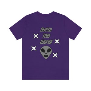 Outta This World | Alien | Little Gray Alien | Space | Men&#39;s & Women&#39;s Short Sleeve Tee
