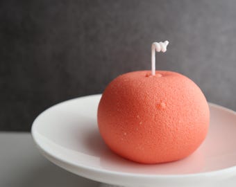 Grapefruit Scented Candle – Blood Orange Scented,  Fresh Citrus Aroma, Handmade Natural Wax, Cozy Home Décor or Gift
