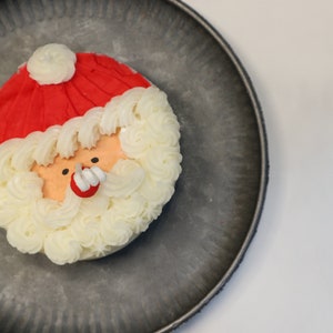 Christmas Santa Claus Cake Candle | Food Candle | Unique Christmas Gift | Holiday Scented Candle | Fun Gift | Gift Idea |