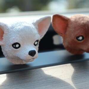 Chihuahua Car Scented Plaster Vent Clip | Air freshener | Custom Dog-shaped Decor | Car Accessory | Teachers' Day Gift