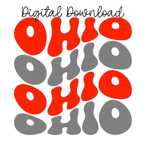 Ohio SVG JPG PNG Digital Download