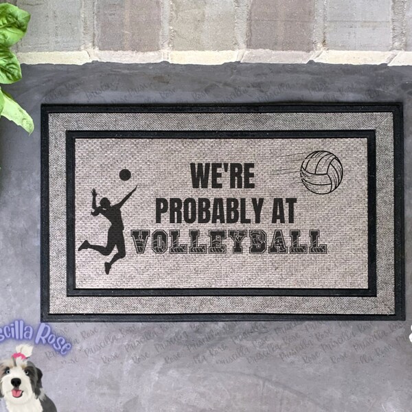 Volleyball Door Mats Etsy