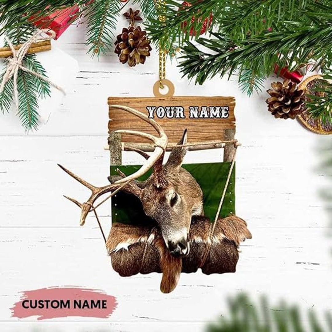 Deer Head Hunting Lovers Deer Hunting Ornaments for Christmas - Etsy