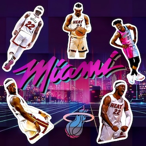 Jimmy Butler Sticker Pack Miami Heat waterproof, durable