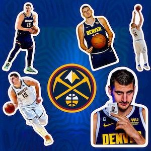 Pack d'autocollants Nikola Jokic imperméables, durables, pour ordinateur portable, bouteilles, décalcomanies Denver Nuggets