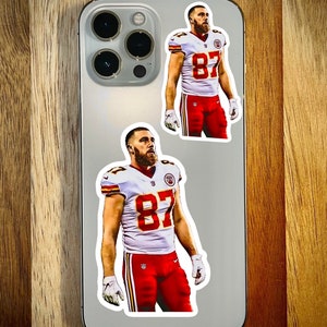 Travis Kelce Chiefs sticker waterproof, durable, custom