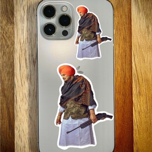 Sidhu Moosewala sticker waterproof, durable