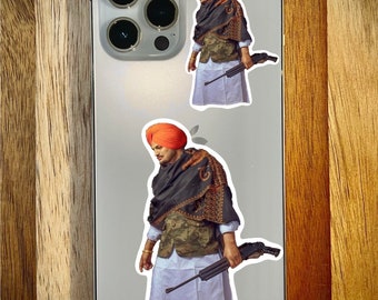 Sidhu Moosewala sticker waterproof, durable