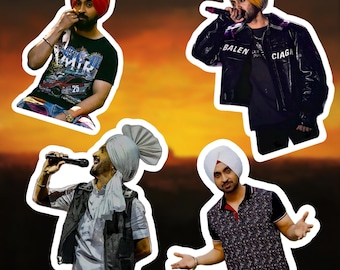 Diljit Dosanjh stickers waterproof, durable, custom, Punjabi,