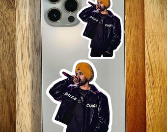 Buy Diljit Dosanjh Stickers Waterproof, Durable, Custom, Punjabi