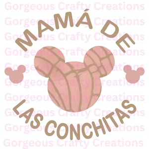 Latina | Mama De Las Conchitas PNG | Sublimation Design | Latina PNG | Latina SVG | Concha Design | Pink Concha