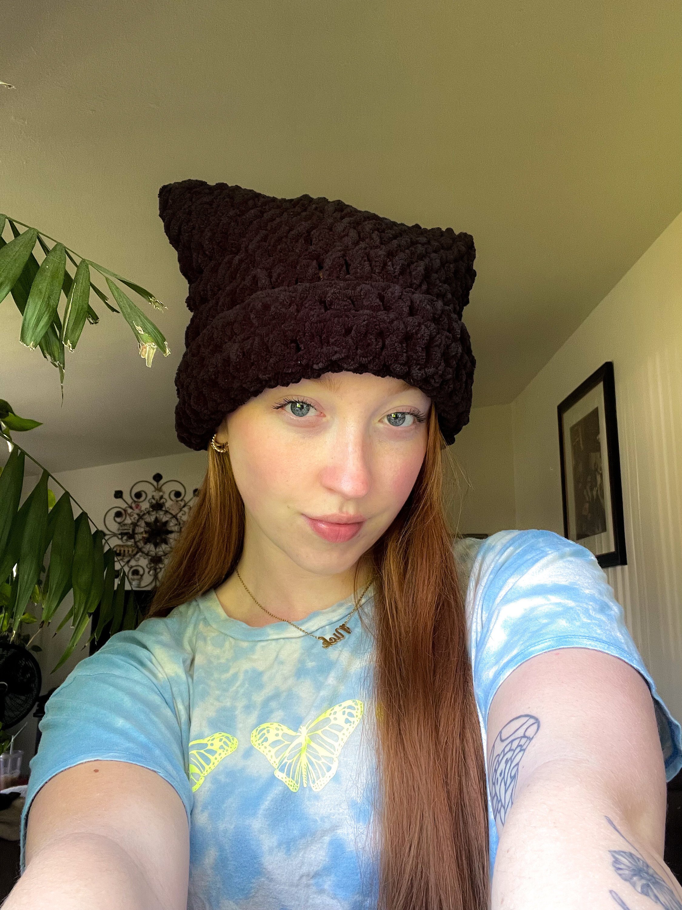 Fuzzy Cat Beanie - Etsy