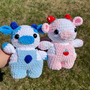 Crochet Fuit Cow Plushies