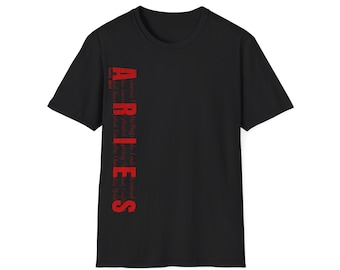Aries Zodiac T-Shirt: Unisex Softstyle Astrology Tee