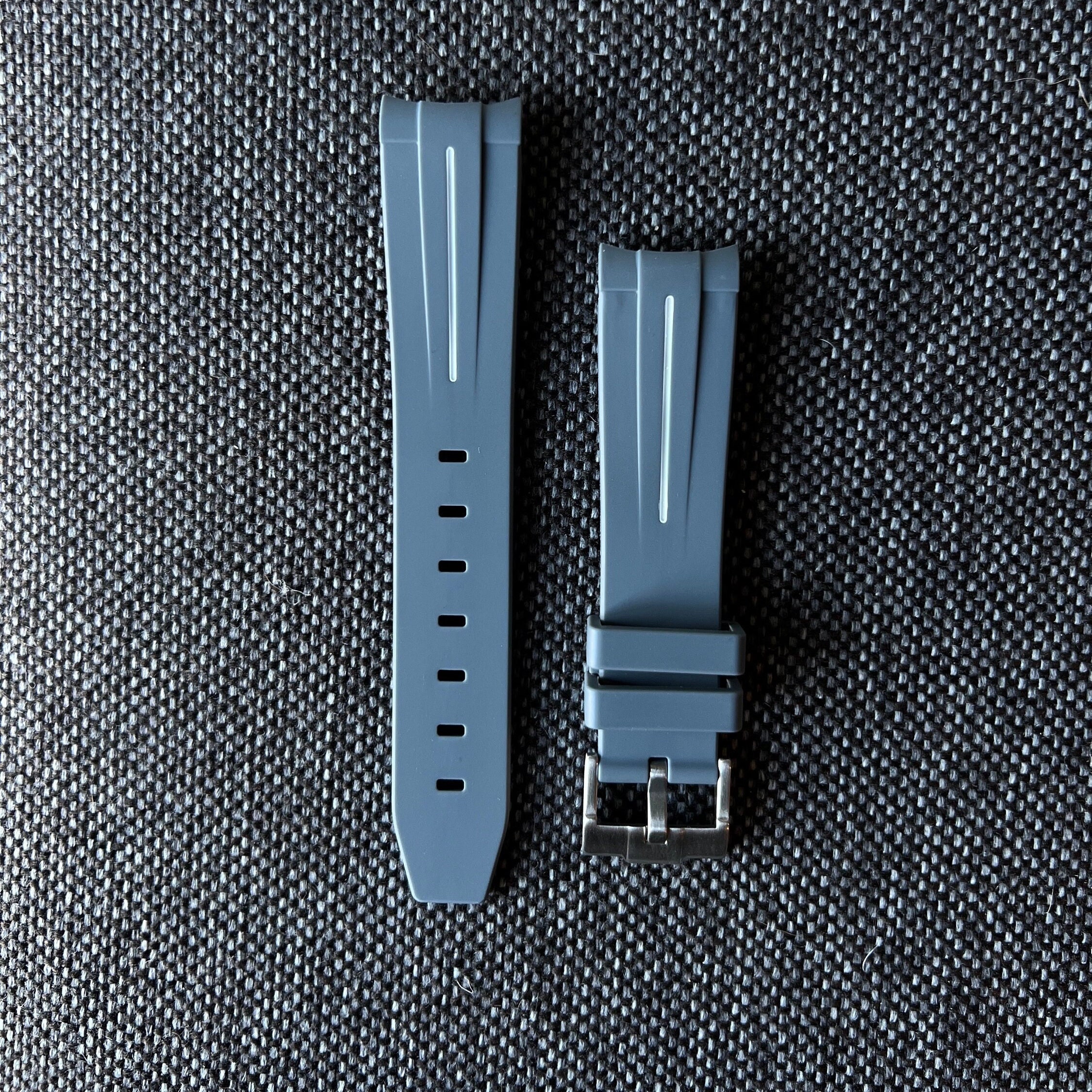 Grey Rubber Watch Strap for Omega X Swatch Speedmaster Moonswatch - Etsy