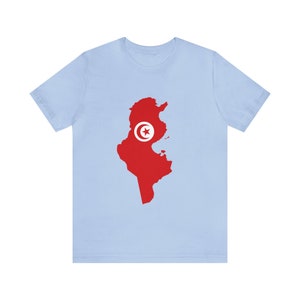 T-shirts carte de la Tunisie