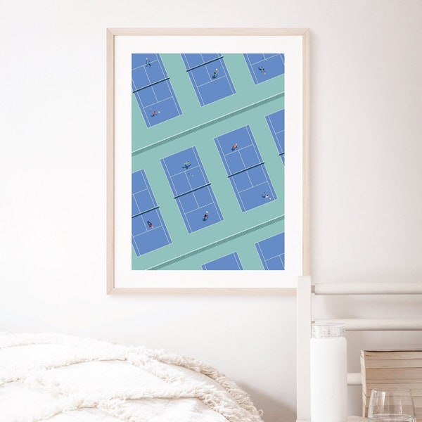 Tennis Print, Wall Art, Graphic Print, DIGITAL DOWNLOAD