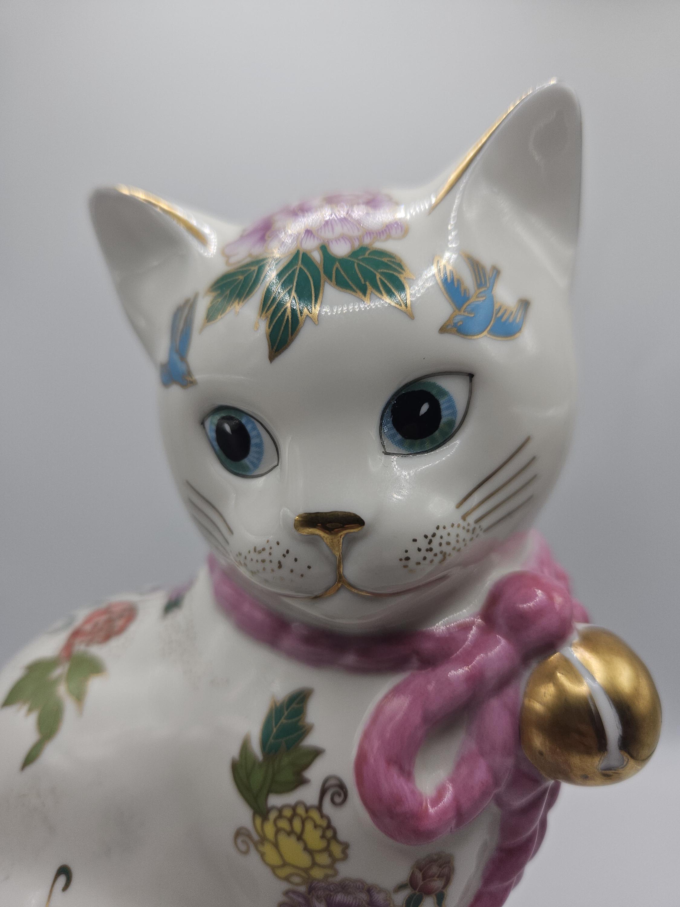 The  Kitten of Prosperity フランクリンミン… Franklin Mint Hand Painted Porcelain 