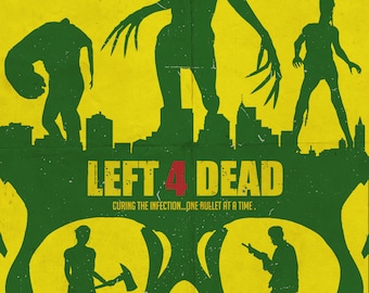 Left 4 Dead Skull Print/Poster - A3 - Digital Download