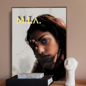 M.I.A. Poster Y2K Digital Art Work Trendy Room Decor for Bedroom Great Gift